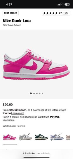 Pink Dunk Lows