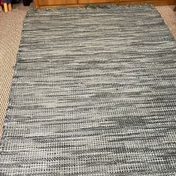 5x8 Blue Rug 
