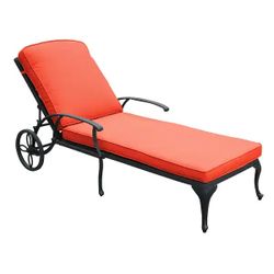 NEW Aluminum Patio Outdoor Reclining Chaise Lounge Chair