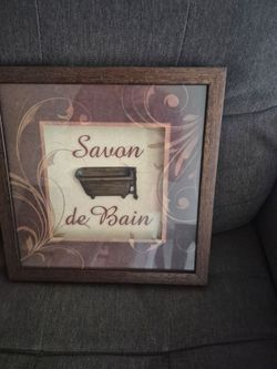 Savon de Bain Framed Bathroom Wall Art