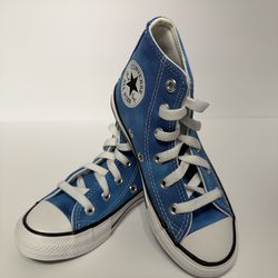 Size 11 Youth Blue High Top Converse