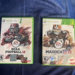 NCAA Football 12 and Madden 12
