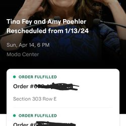 Tina Fey And Amy Poehler Tickets!