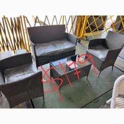 4pc Patio Sofa Set