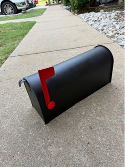 Black Metal Mailbox