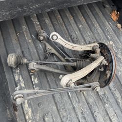 Audi Q7 control arm, axle, brake assembly passenger side 