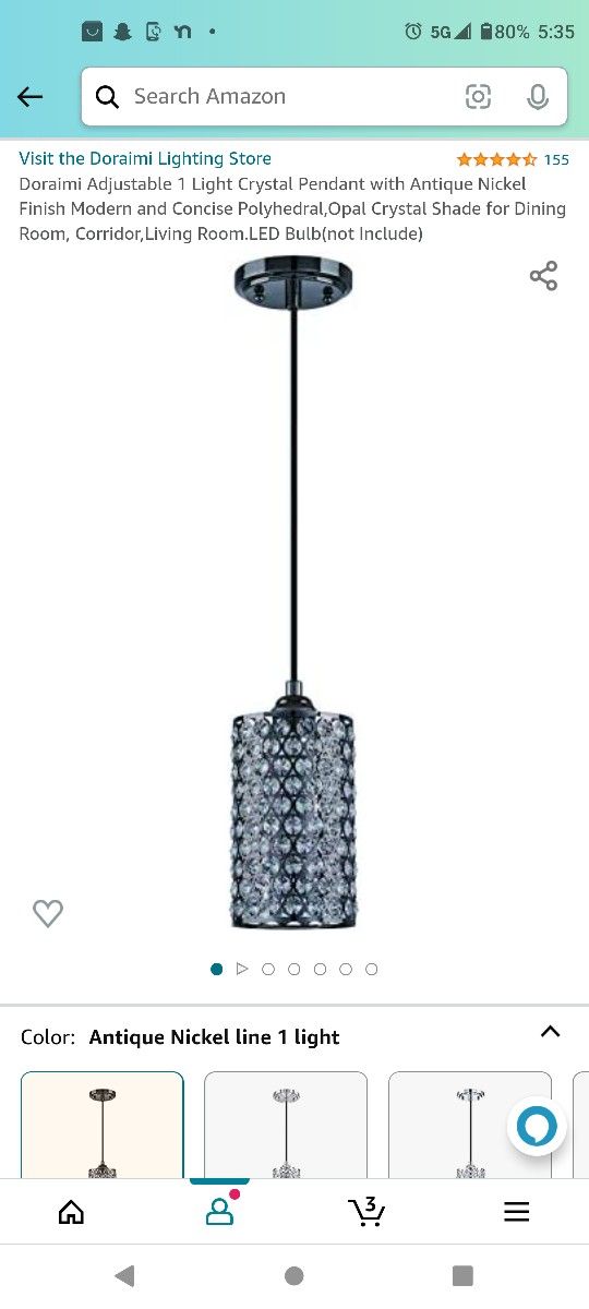 Light Crystal Pendant
