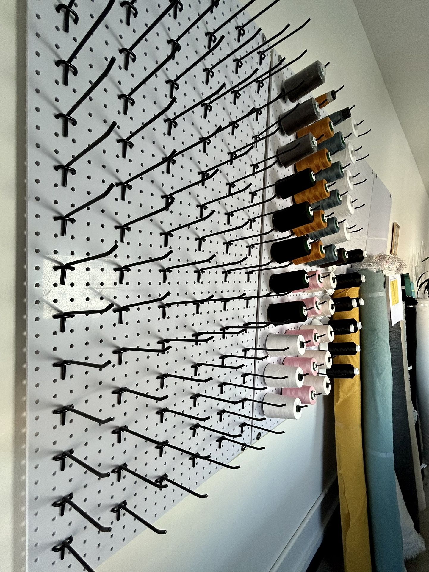 ULine H-2688 Black 5" Straight Hook (Peg Board)