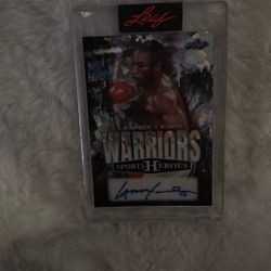 Lennox Lewis Signature Card