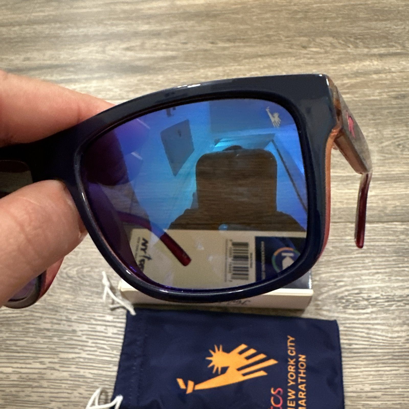 KNOCKAROUND 2024 TCS NEW YORK CITY MARATHON SUNGLASSES Finally got it but the quality of print is so and so  main image 4