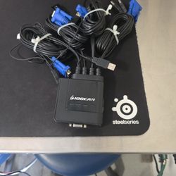IOGEAR (GCS24U) 4 Ports External KVM Switch USB