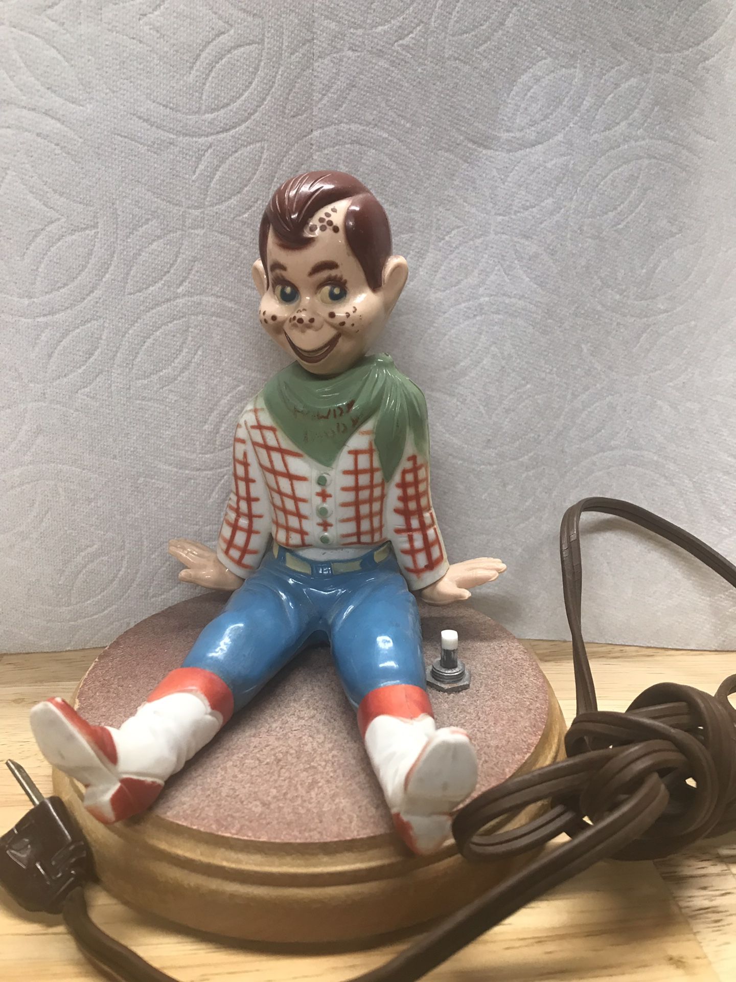 RARE 1950’s Vintage Howdy Doody Night Light Lamp