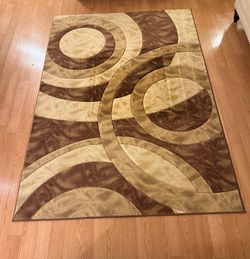Orelsi Collection Brown & Beige Area Rug