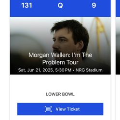 2 Morgan Wallen Tickets 6/21 Show