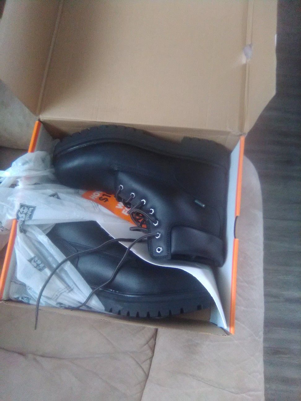 Timberland work boots!
