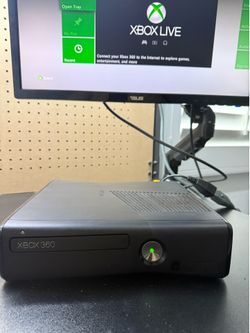 Microsoft Xbox 360 Slim 4GB Console w/ Power Supply & AV Cable
