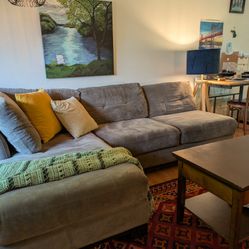 Grey Comfy Couch 