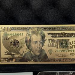 Gold Colored Foil Souvenir Currency