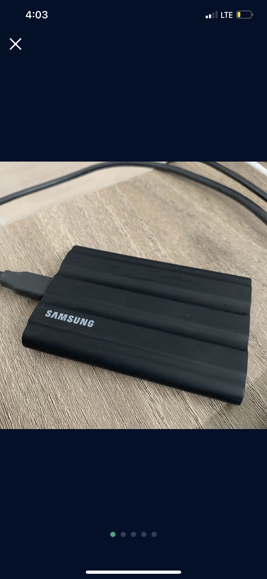 Samsung T7 Shield SSD 4tb - Mint Condition