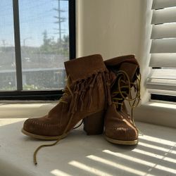 Fringe Heeled Boots