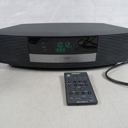 Bose Wave Radio II AM/FM Alarm Clock & Remote Works NO CD Player
