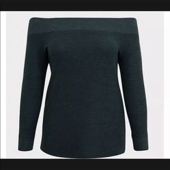 Torrid Off Shoulder Sweatshirt 