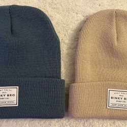 Binky Bro Beanies X 2 (Slate Blue, Tahoe)