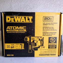 DeWalt ATOMIC 20V MAX 5/8in Rotary Hammer Drill. $160