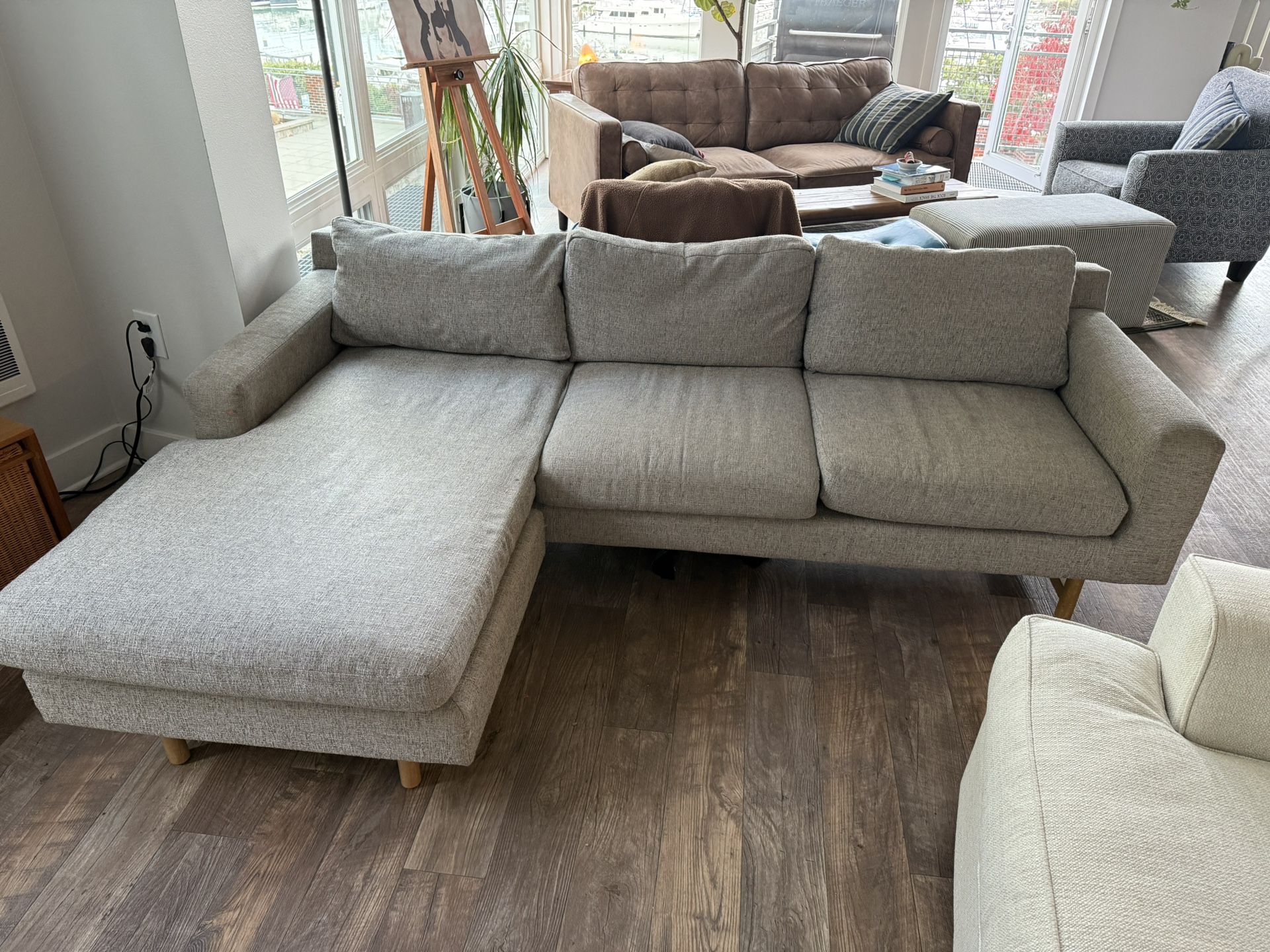 West Elm Sofa With Chaise