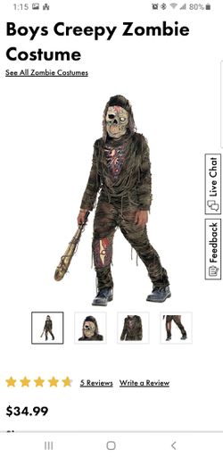 Party city zombie costume