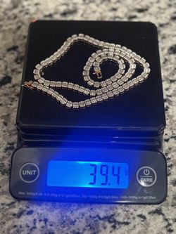 24-inch Moissinate Tennis Chain