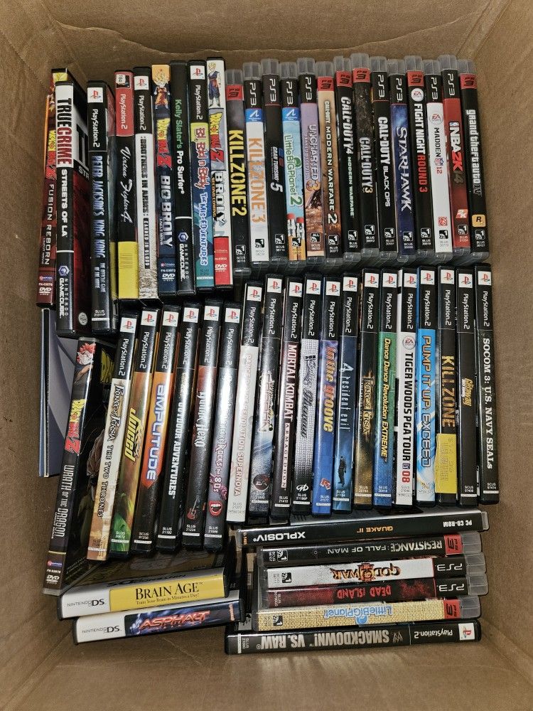 PS4 PS3 PS2 Gamecube & Nintendo DS games $5 each