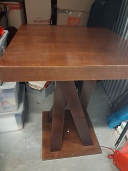 Small wooden dining table