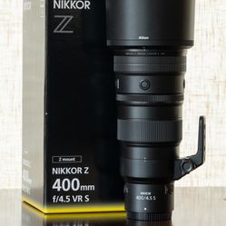 Nikon 400mm f/4.5 S supertelephoto lens