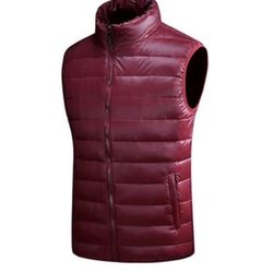 ZENGKER Winter Warm Vest, Ultralight Waistcoat Sleeveless Jacket Size L