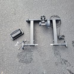 BalancrForm Bike Trainer Stand Steel Bicycle Exercise Magnetic Stand With Front Well Riser Block