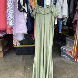 Olive Green Dress 