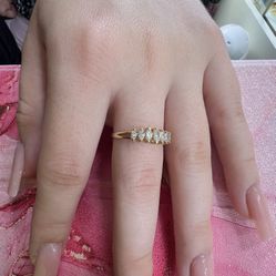 14k Marquise Cut Diamond Ring 