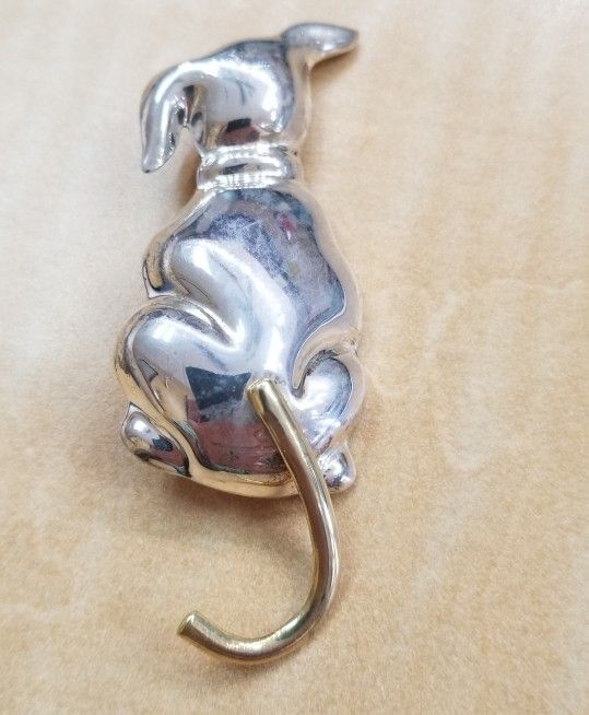 Sterling Silver Dog Pin