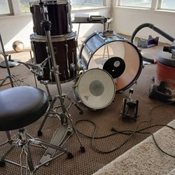 Drum Set with Cymbals, Zildjian and Sabian Vintage