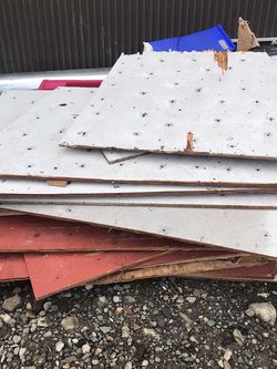 Climbing Wall Panels With Inserts For Holds