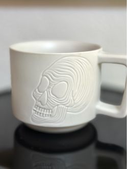 Starbucks 2019 Halloween White Skull Mug 12oz