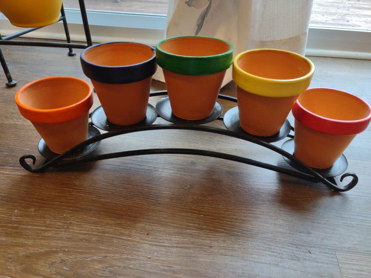 Beautiful Multiple Pot Plant Stand Or Candle Holder