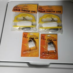 4 crab throw lines saltwater fishing