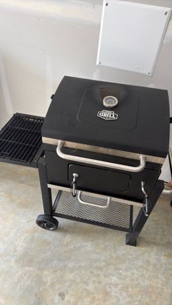 Char-Griller Charcoal Grill with Side Shelf