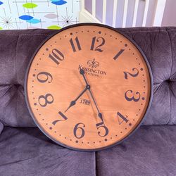 Large Wooden Wall Clock (cat not included)