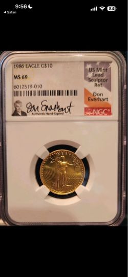 Gold eagle coin