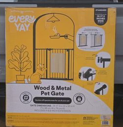 Wood & Metal Pet Gate