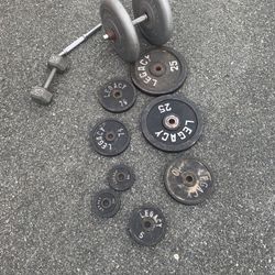 Weights and dumbbell handles 