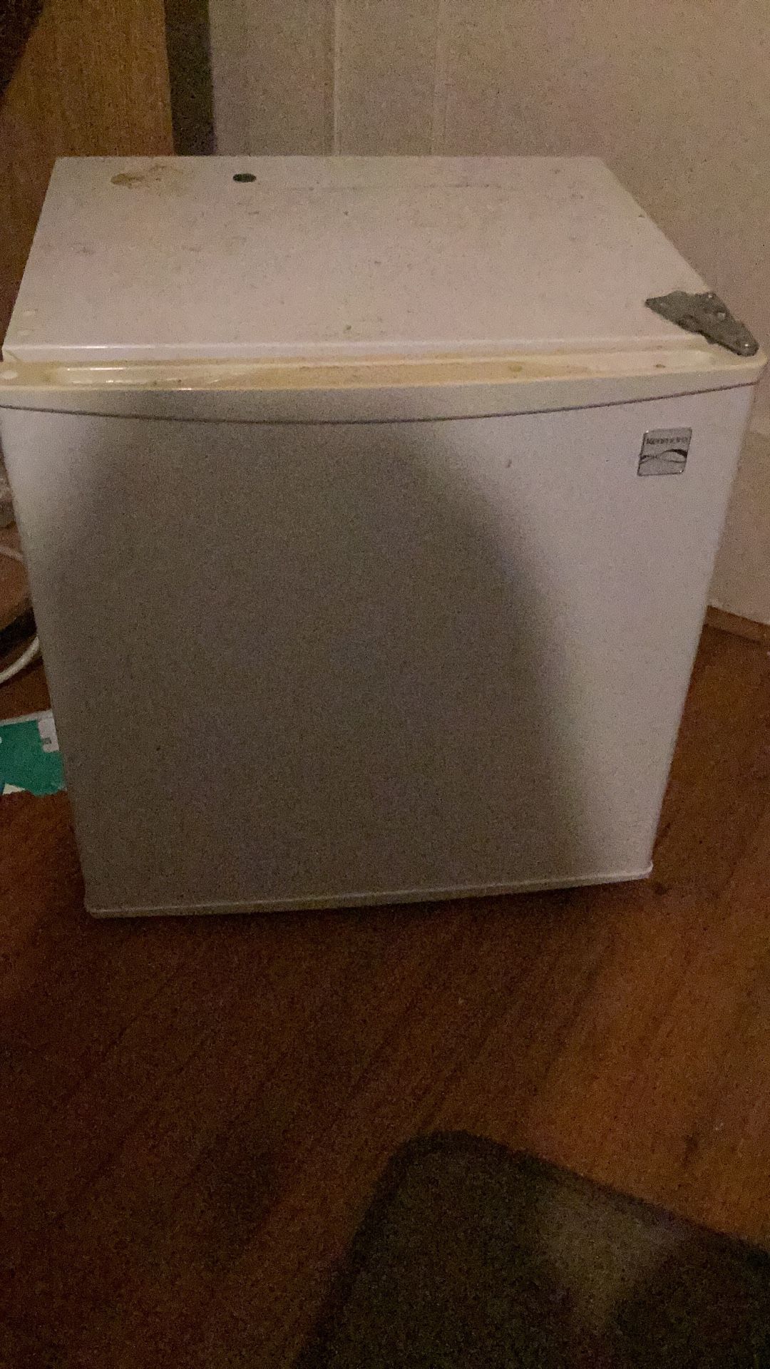 White Kenmore Mini Fridge